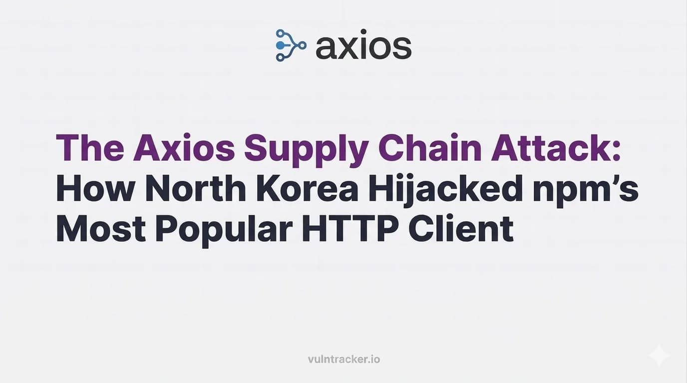 The Axios Supply Chain Attack: How North Korea Hijacked npm's Most Popular HTTP Client