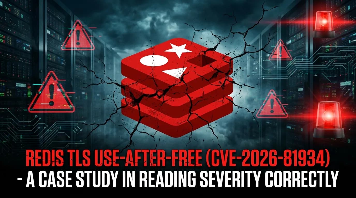 Redis TLS Use-After-Free (CVE-2026-81934): A Case Study in Reading Severity Correctly