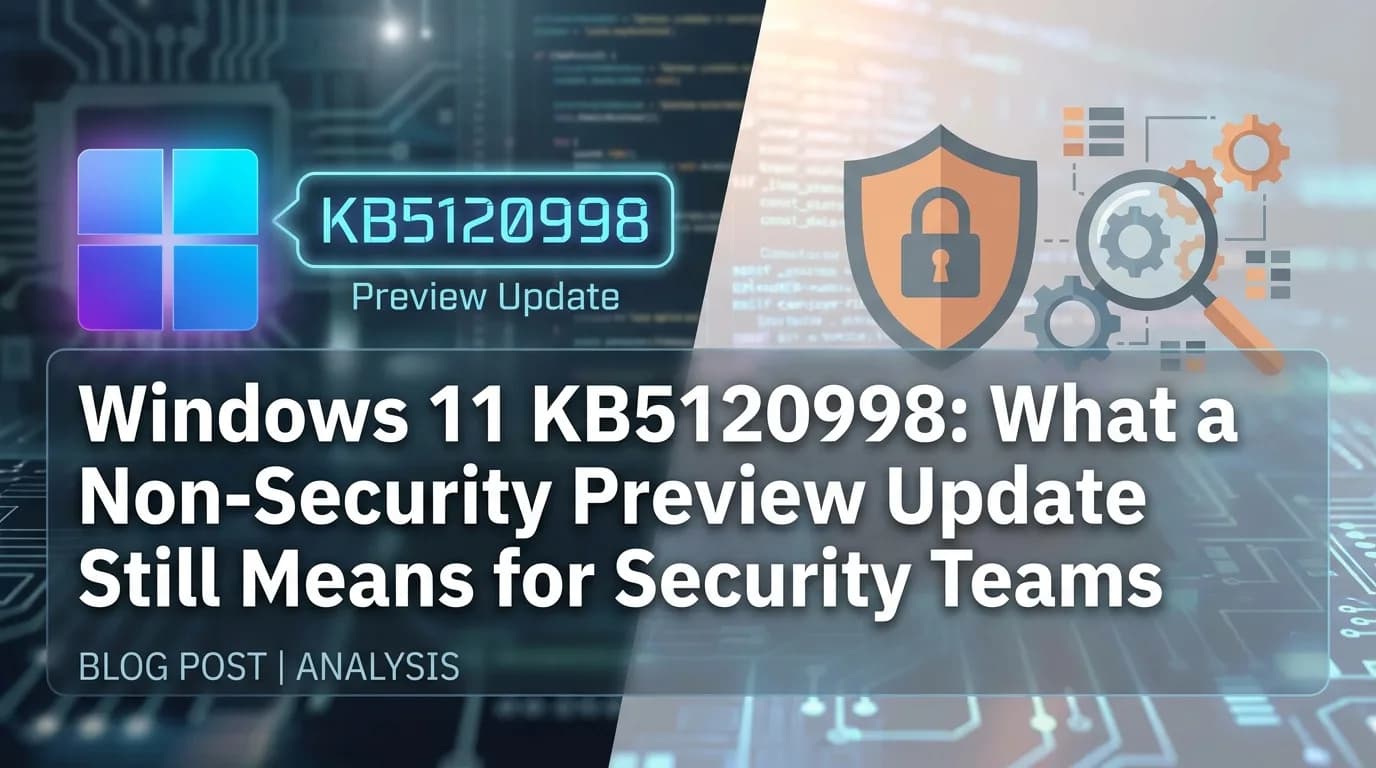 Windows 11 KB5120998: What a Non-Security Preview Update Still Means for Security Teams