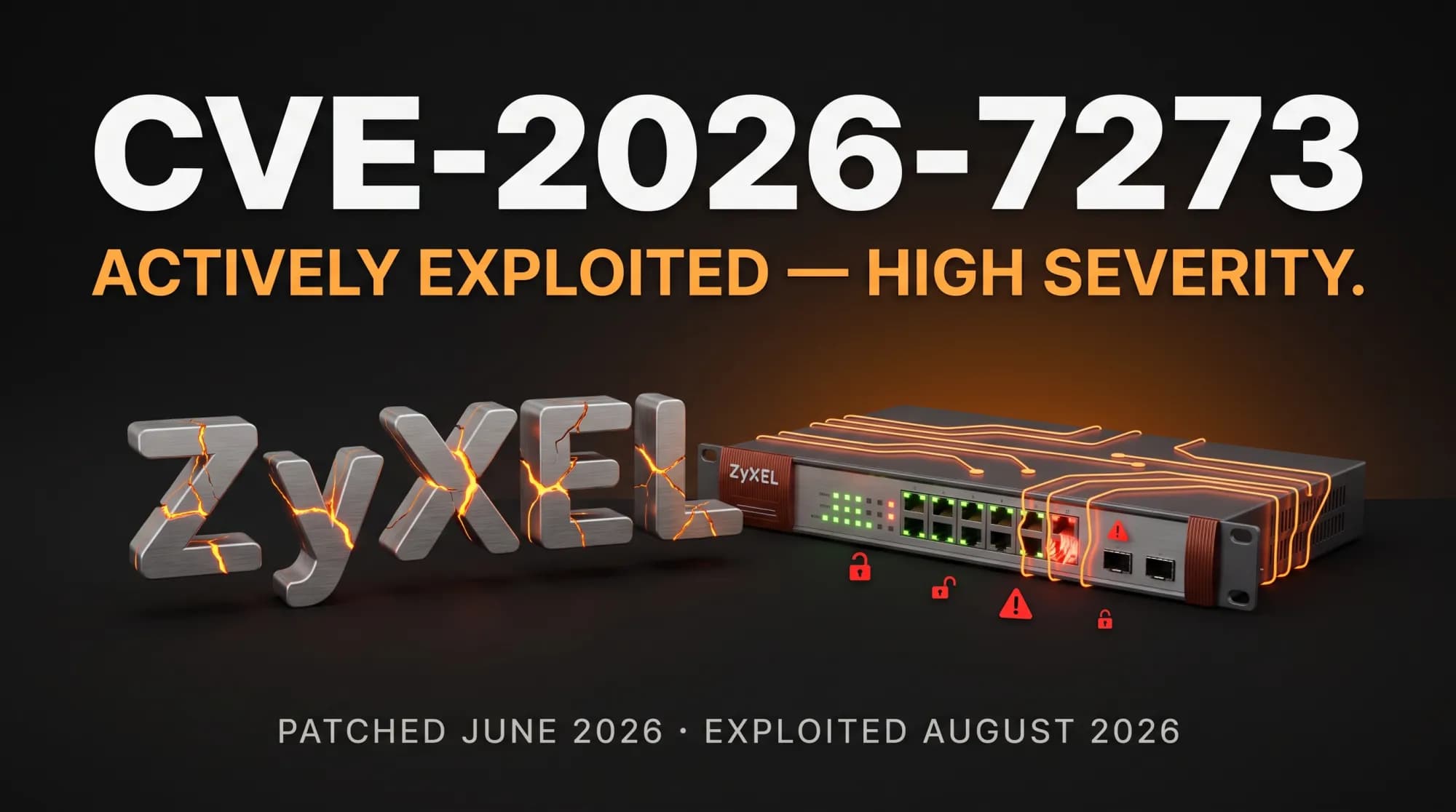 CVE-2026-7273: Nearly 1,000 Zyxel Switches Compromised via a Two-Month-Old Patch