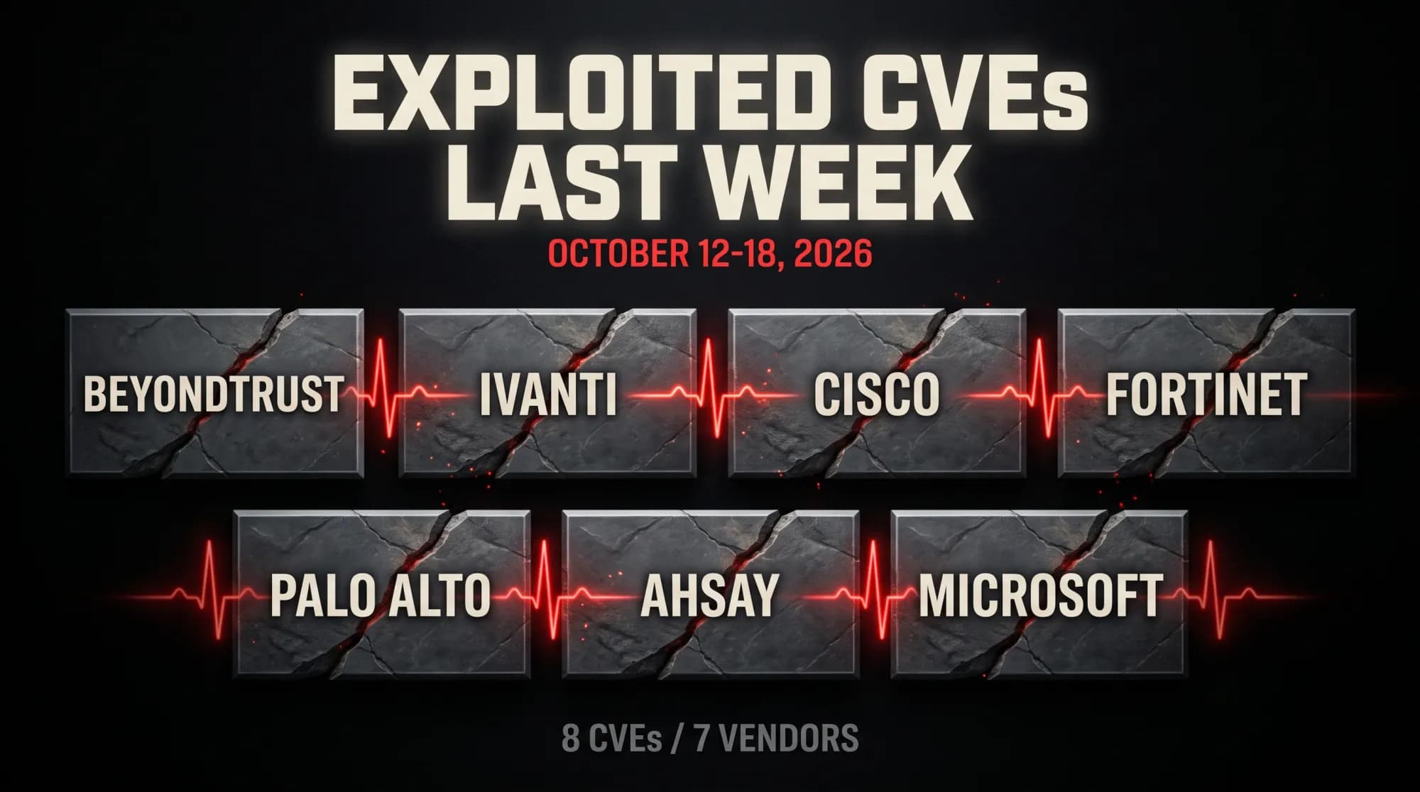 Exploited CVEs Last Week: October 12-18, 2026